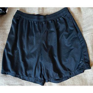 Champion Drawstring Active Shorts Sz L Men's Black Sportswear with Pockets